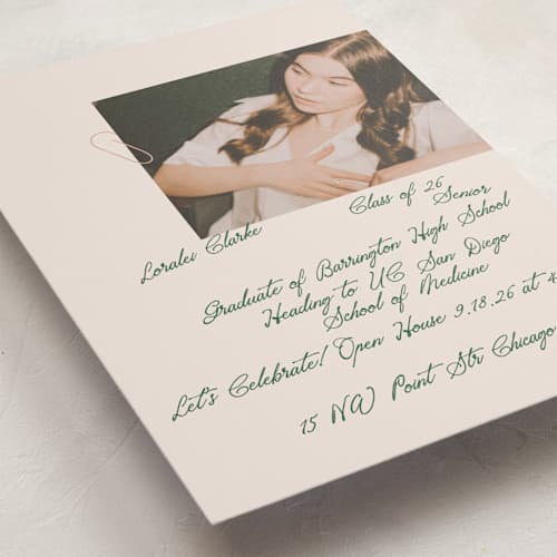 This is a kaitoke graduation invitations with standard by Phrosné Barwood called my finest diary scribble printing on recycled smooth signature in standard