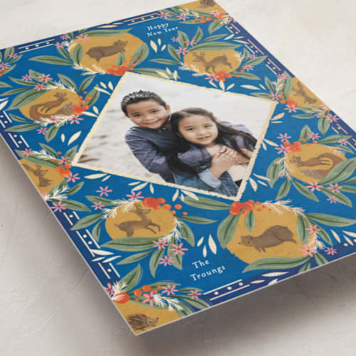 This is a azure met with foil pressed by Jackie Crawford called belles heures printing on recycled smooth signature in standard