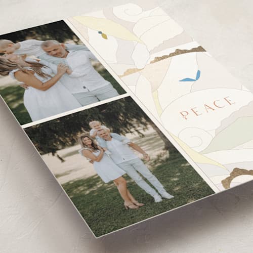 This is a tangerine met with foil pressed by Sumak Studio called all shades of white printing on recycled smooth signature in standard