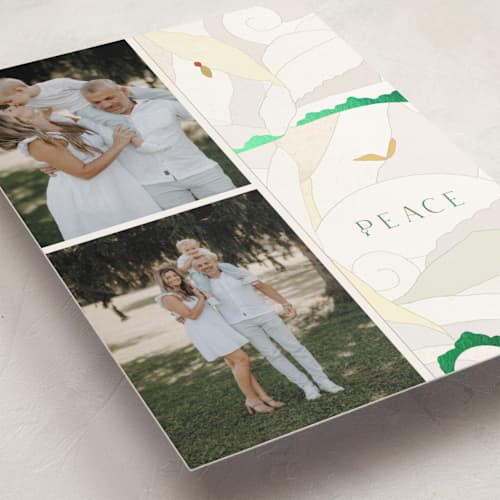 This is a spring met with foil pressed by Sumak Studio called all shades of white printing on recycled smooth signature in standard