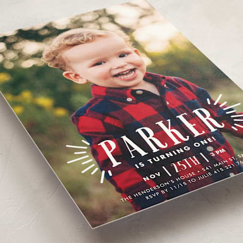 This is a frosting kids birthday invitations with standard by Oma N. Ramkhelawan called shout out printing on signature in standard