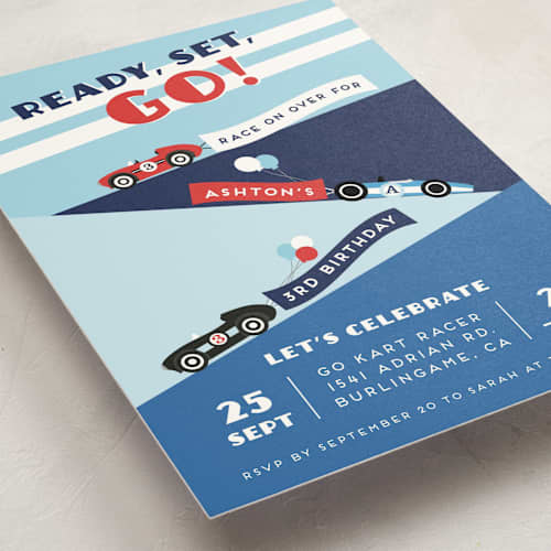 This is a sky kids birthday invitations with standard by Shirley Lin Schneider called monaco printing on signature in standard