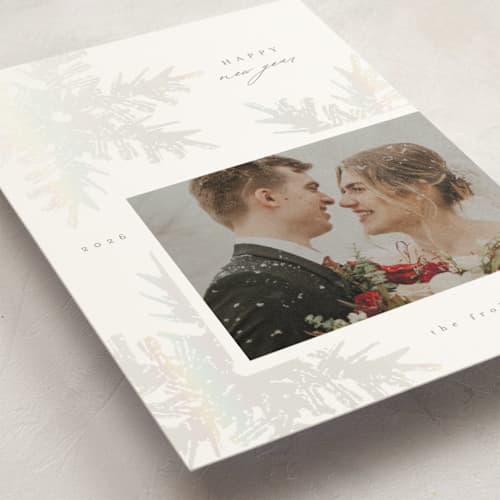 This is a snowball gloss press holiday cards with gloss press by Angela Garrick called falling snow printing on signature in standard