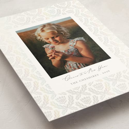 This is a snow gloss press holiday cards with gloss press by Jen Owens called royale printing on signature in standard