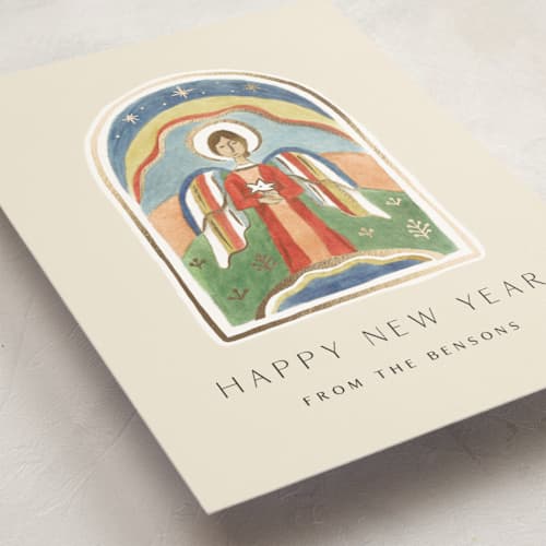 This is a cream met with foil pressed by Amy Kross called messenger printing on signature in standard