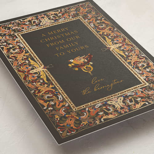 This is a chocolate met with foil pressed by Becky Nimoy called pietra dura printing on signature in standard