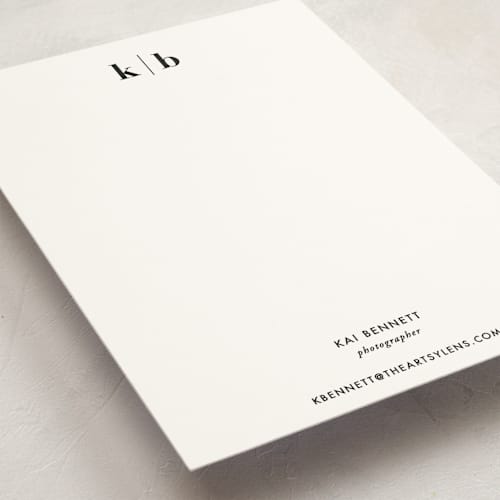 This is a onyx personalized stationery thank you cards with standard by Jennifer Postorino called honorable printing on signature in 5x7