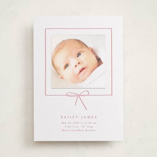 This is a grapefruit new with letterpress by Baumbirdy called little bow printing on white cotton in photo_mount