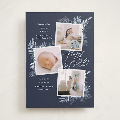 This is a frost babys first christmas with standard by Leah Bisch called very merry printing on recycled smooth signature in standard