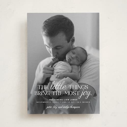 This is a frost babys first christmas with standard by Karen Glenn called little things printing on recycled smooth signature in standard