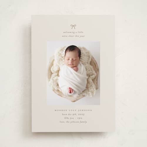 This is a latte babys first christmas with standard by Carolyn Nicks called our precious gift printing on recycled smooth signature in standard