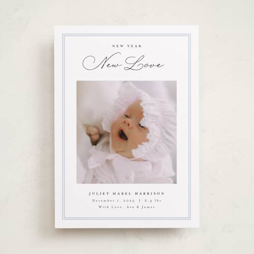 This is a sky babys first christmas with standard by Nicoletta Savod called christmas blessing printing on recycled smooth signature in standard