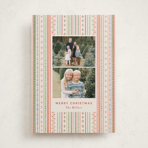 This is a vintage photo christmas cards with standard by Bethan called papier print printing on recycled smooth signature in standard