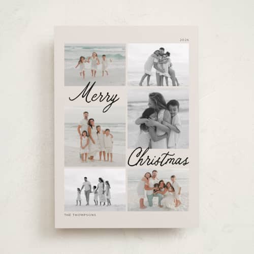 This is a cookie dough photo christmas cards with standard by Ashlee Townsend called the inbetween printing on recycled smooth signature in standard