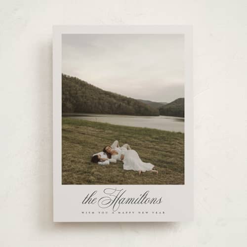 This is a mist photo christmas cards with standard by Nicole Walsh called feature printing on recycled smooth signature in standard