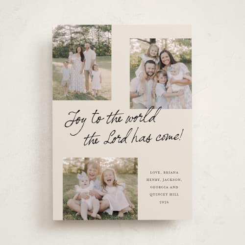 This is a inkwell photo christmas cards with standard by Kercia Jane called written in joy printing on recycled smooth signature in standard