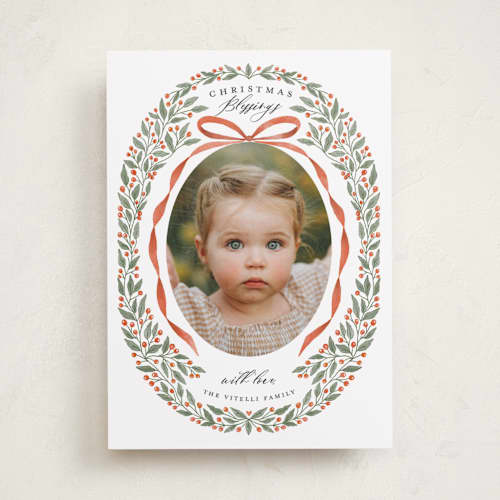 This is a cinnabar photo christmas cards with standard by Tracey Khalei called shiloh printing on recycled smooth signature in standard