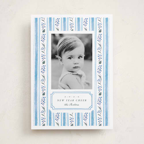 This is a frost photo christmas cards with standard by Anastasia Makarova called cozy mood printing on recycled smooth signature in standard