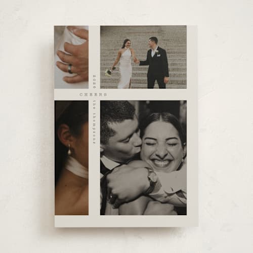 This is a cream photo christmas cards with standard by Anastasia Makarova called extra details printing on recycled smooth signature in standard