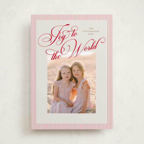 This is a sprinkles photo christmas cards with standard by Jackie Crawford called classic double frame printing on recycled smooth signature in standard