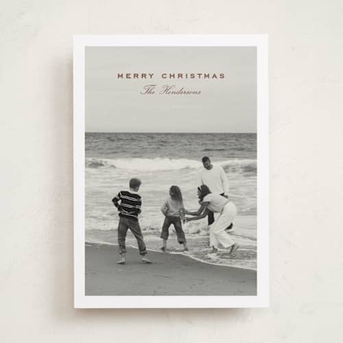 This is a pecan photo christmas cards with standard by chocomocacino called flatkaka printing on recycled smooth signature in standard