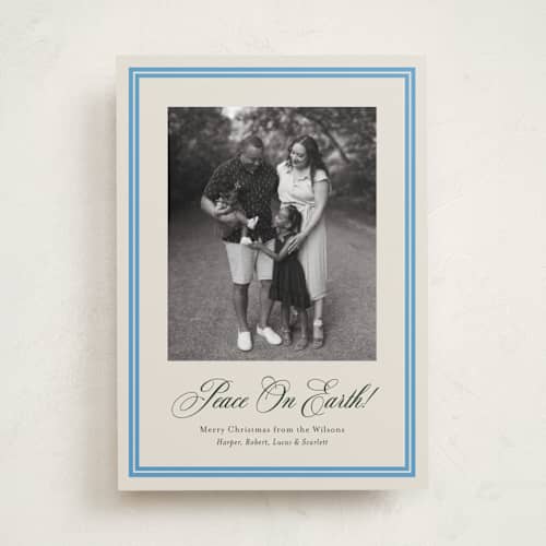This is a pond photo christmas cards with standard by Megan Davis called bari printing on recycled smooth signature in standard