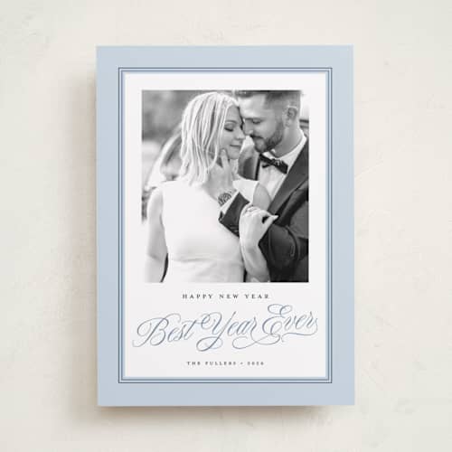 This is a frost photo christmas cards with standard by Alston Foster called christmas glory printing on recycled smooth signature in standard