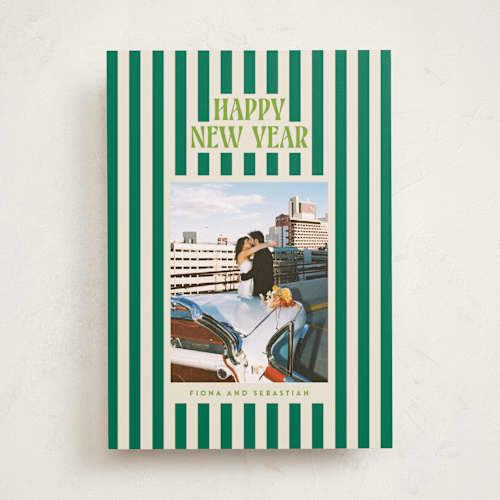 This is a balsam photo christmas cards with standard by Ekko Studio called bold & bright printing on recycled smooth signature in standard