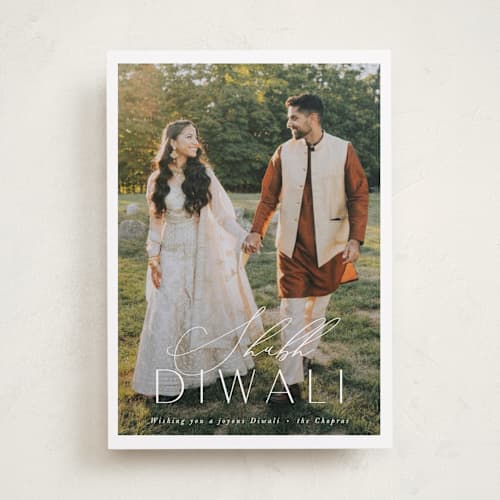 This is a cloud diwali cards with standard by Brandy Folse called a joyous diwali printing on recycled smooth signature in standard