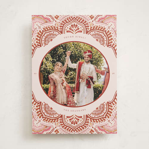 This is a cardinal diwali cards with standard by Kanika Mathur called grand diwali printing on recycled smooth signature in standard