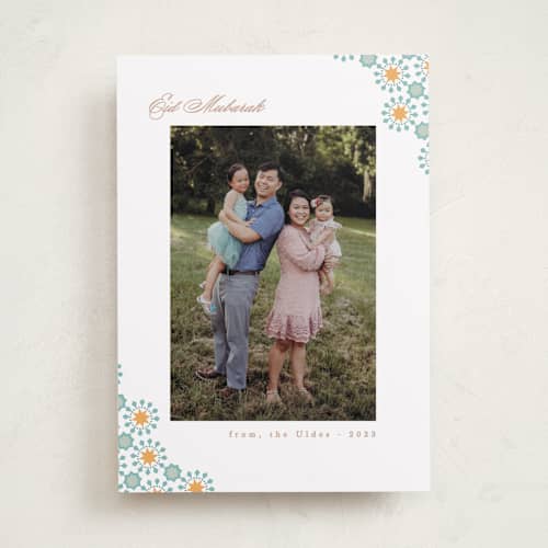 This is a neel eid cards with standard by Creo Study called patterned printing on recycled smooth signature in standard