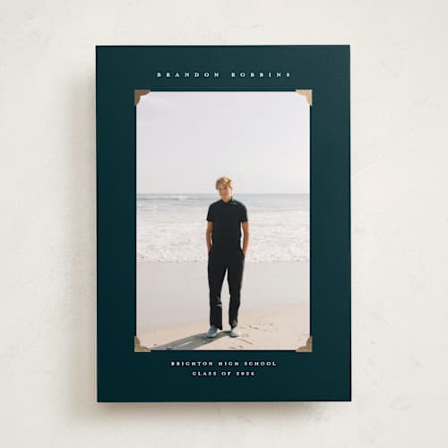 This is a midnight graduation announcements with foil pressed by Adelyn T. called midnight printing on recycled smooth signature in standard