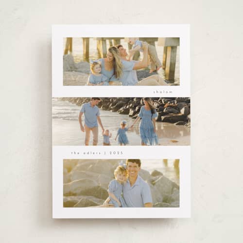 This is a cloud hanukkah cards with standard by Orasie called hanukkah collage printing on recycled smooth signature in standard