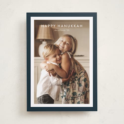 This is a ocean hanukkah cards with standard by Stacey Meacham called bold frame printing on recycled smooth signature in standard
