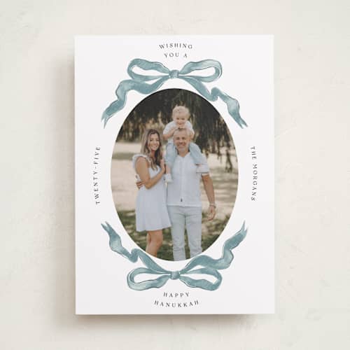 This is a snow hanukkah cards with standard by Pati Cascino called gibson printing on recycled smooth signature in standard