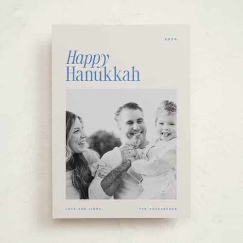 This is a lake hanukkah cards with standard by Blustery August called moderne printing on recycled smooth signature in standard