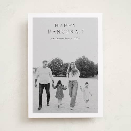 This is a onyx hanukkah cards with standard by Benita Crandall called the modernist printing on recycled smooth signature in standard