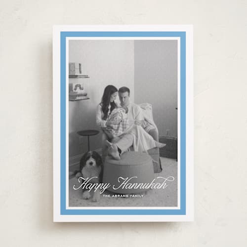 This is a sky hanukkah cards with standard by Pati Cascino called miracle printing on recycled smooth signature in standard