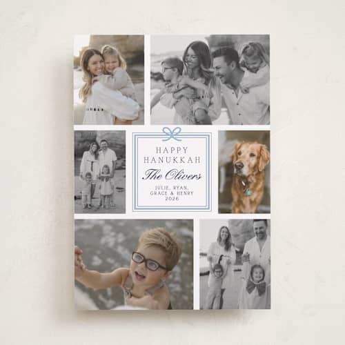 This is a frost hanukkah cards with standard by Alston Foster called the best gifts printing on recycled smooth signature in standard