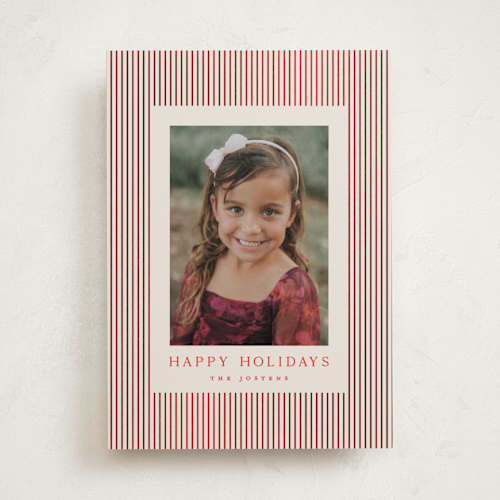 This is a cinnamon foil pressed holiday cards with foil pressed by Kristie Kern called the prep printing on recycled smooth signature in standard
