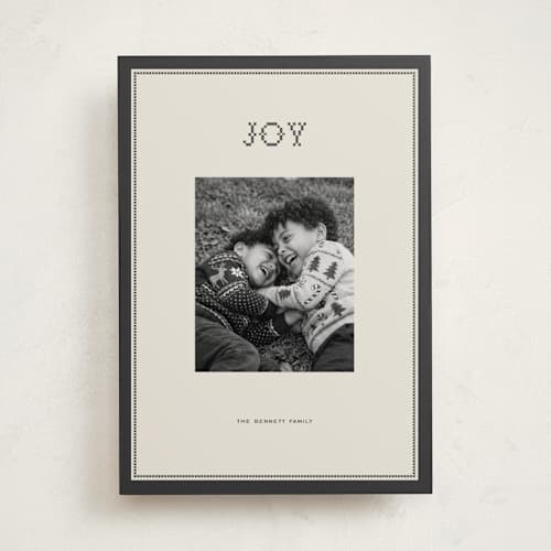 This is a coal holiday photo cards with standard by Kelly Watkins called murphy printing on recycled smooth signature in standard