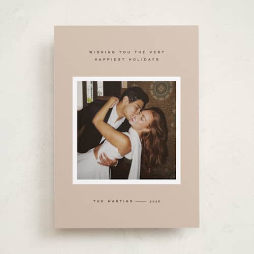 This is a sugar cookies holiday photo cards with standard by JoAnn Jinks called minimal border printing on recycled smooth signature in standard