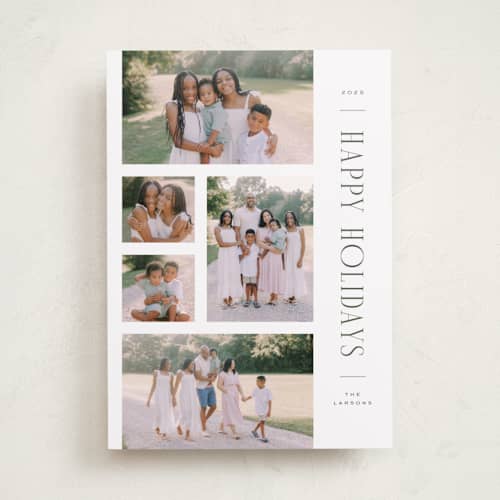This is a fern holiday photo cards with standard by Michelle Taylor called sideways gallery printing on recycled smooth signature in standard