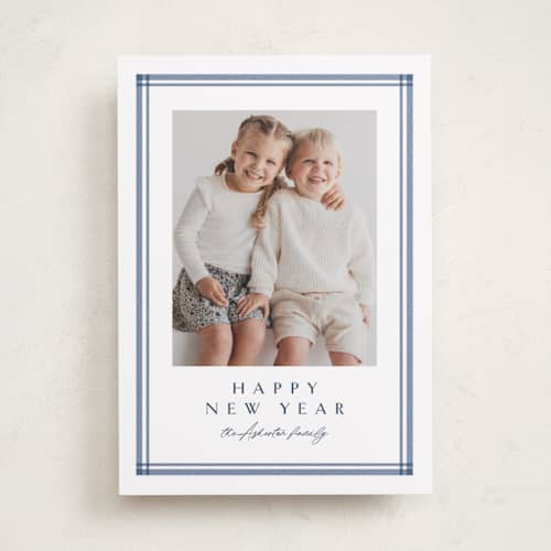 This is a sea holiday photo cards with standard by Lea Delaveris called trim printing on recycled smooth signature in standard