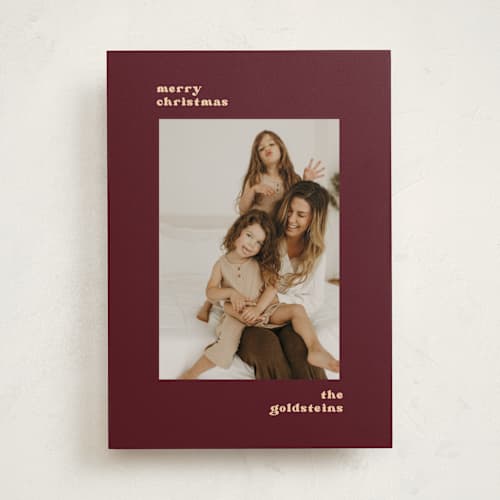 This is a mulled wine holiday photo cards with standard by Creo Study called modern minimalism printing on recycled smooth signature in standard