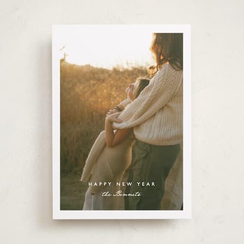 This is a snowdrop holiday photo cards with standard by Corinne Malesic called the way it is printing on recycled smooth signature in standard