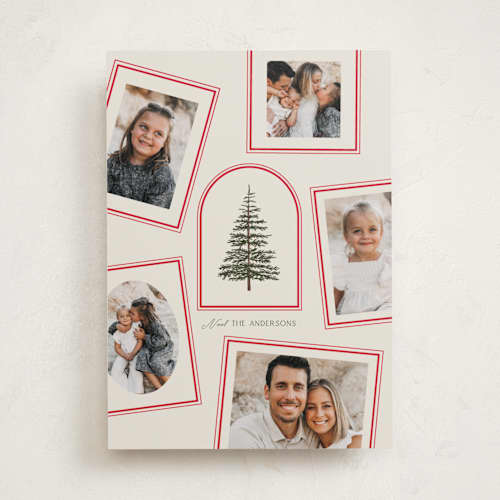 This is a buttercream holiday photo cards with standard by Baumbirdy called photo album printing on recycled smooth signature in standard