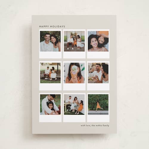 This is a pudding holiday photo cards with standard by Lucrecia Caporale called snapshot stories printing on recycled smooth signature in standard
