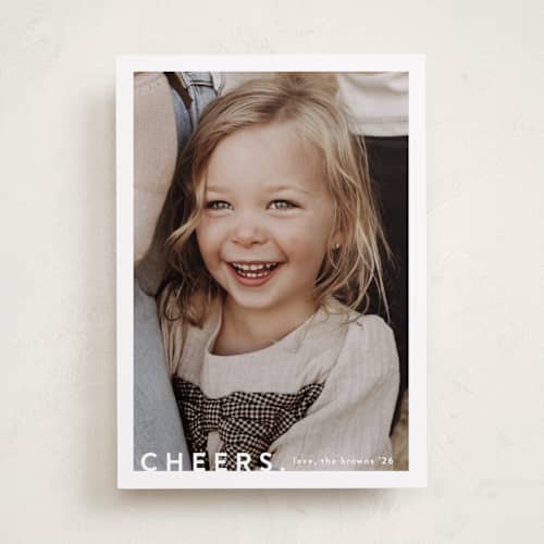 This is a snow holiday photo cards with standard by Kasia Labocki called the portrait printing on recycled smooth signature in standard