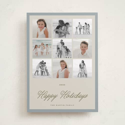 This is a wintermint holiday photo cards with standard by Stephanie Heinrich Godbout called holiday story printing on recycled smooth signature in standard